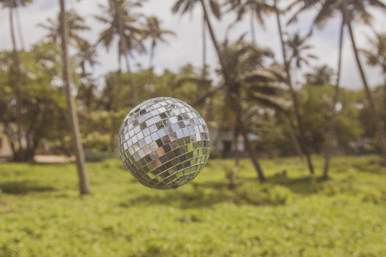 Abandoned Disco Ball Outdoors